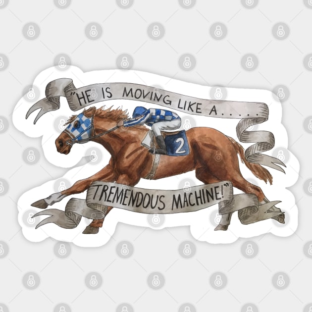 Tremendous Machine Sticker by WorksofGrace